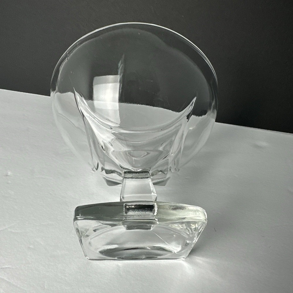 VTG Hazel Atlas Colony Clear Square Footed Glass Candy Dish Preserve Bowl w/ Lid - Picture 13 of 16